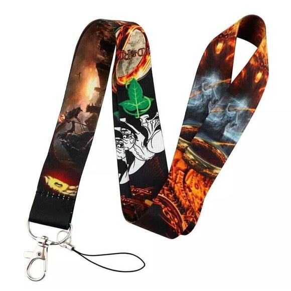 Warner Bros. Lord of the Rings Neck Lanyard & Clip Brown Fabric One Size Unisex - Picture 1 of 3